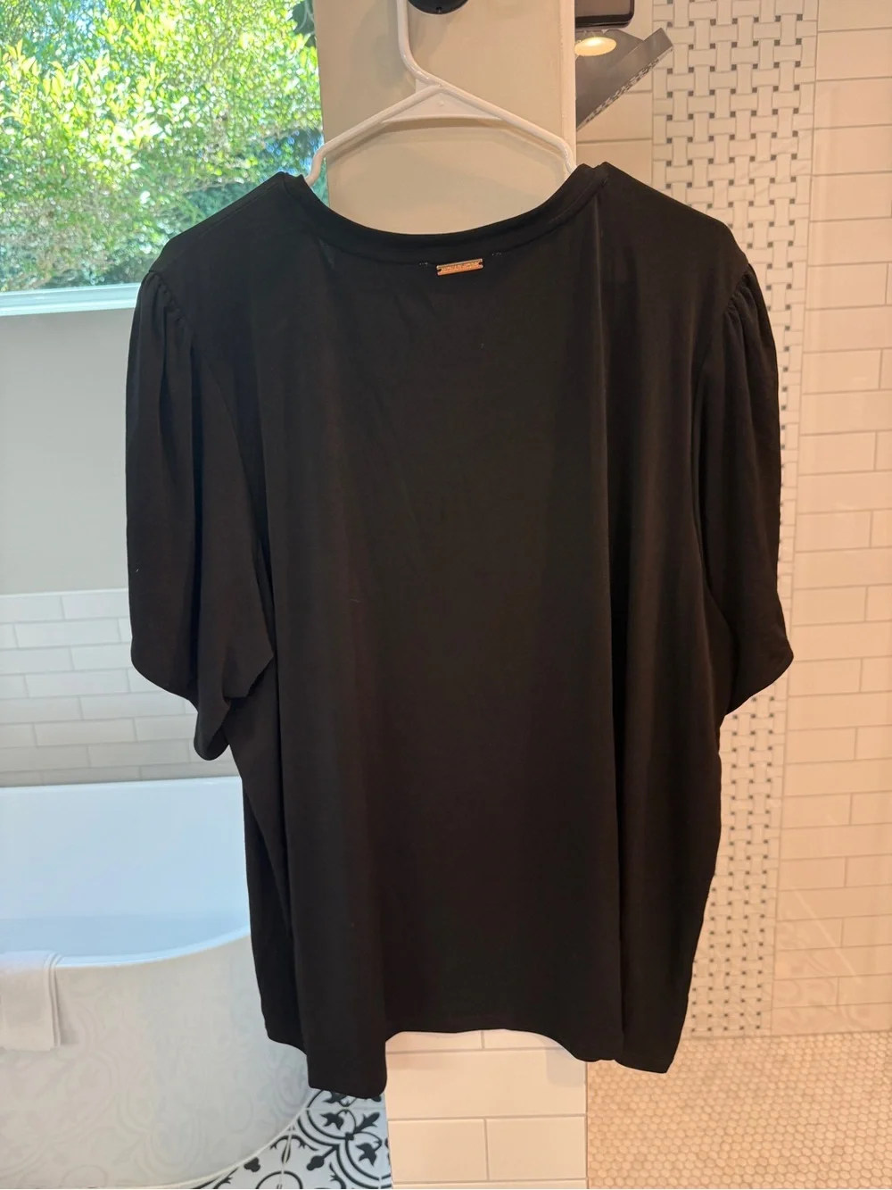 Michael Kors Black Short Sleeve Crewneck Tee